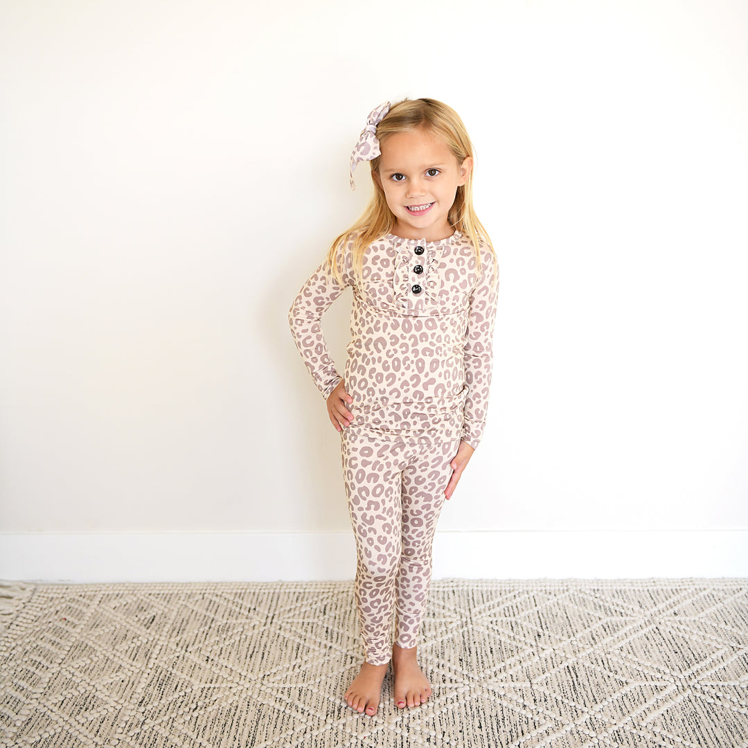 Amari Leopard RUFFLE TWO PIECE - Gigi and Max