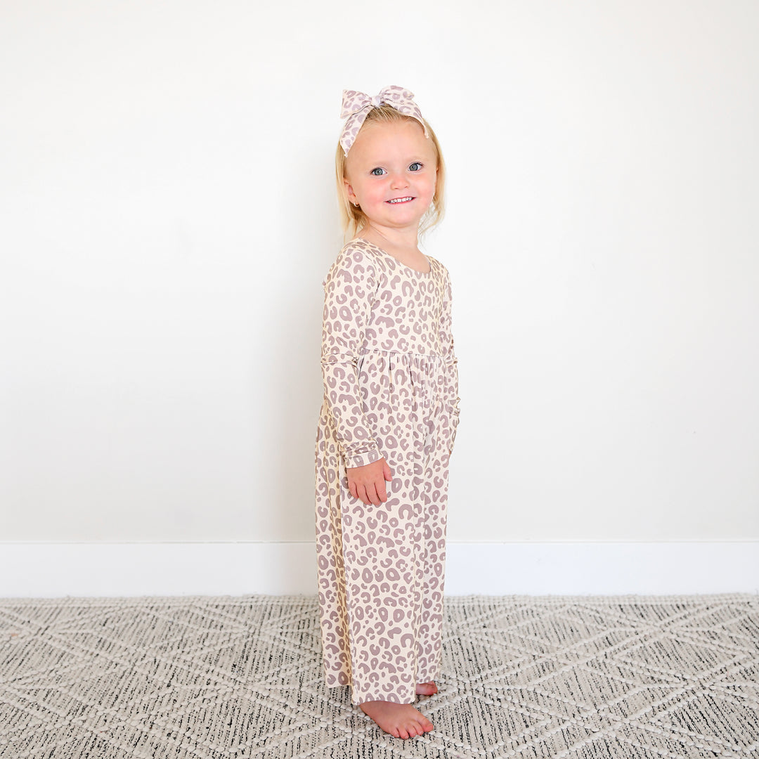 Amari Leopard WIDE LEG ROMPER - Gigi and Max