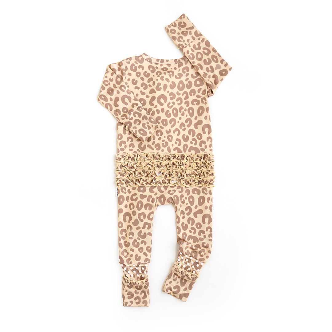 Amari Leopard RUFFLE ZIP - Gigi and Max