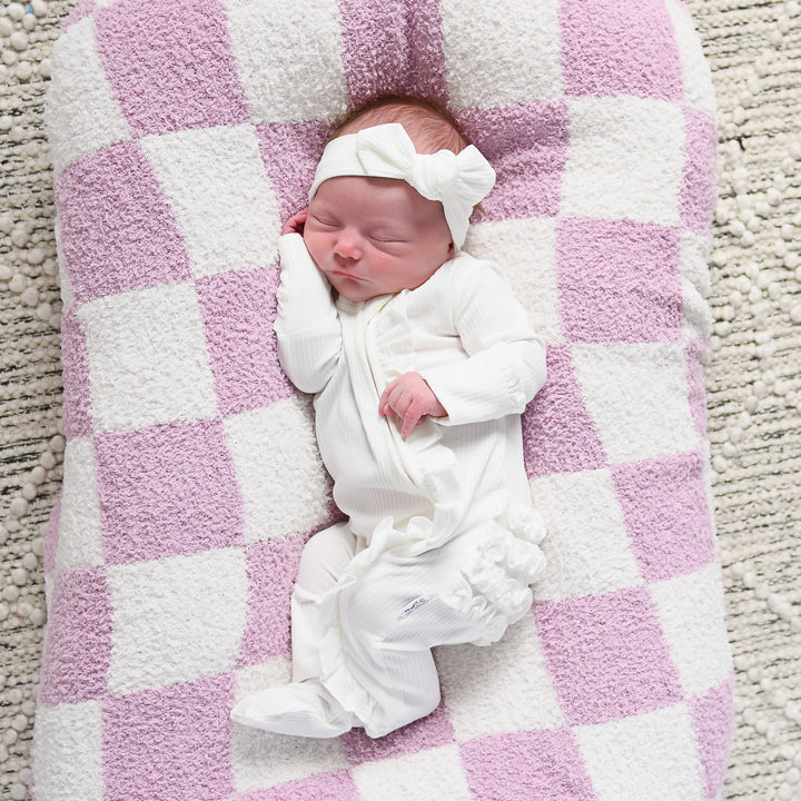 Charlie Ribbed RUFFLE ZIP Newborn - Gigi and Max