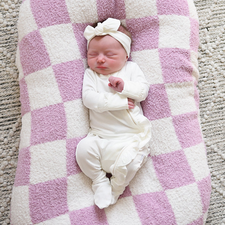 Charlie Ribbed RUFFLE ZIP Newborn - Gigi and Max