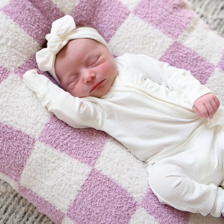 Charlie Ribbed RUFFLE ZIP Newborn - Gigi and Max