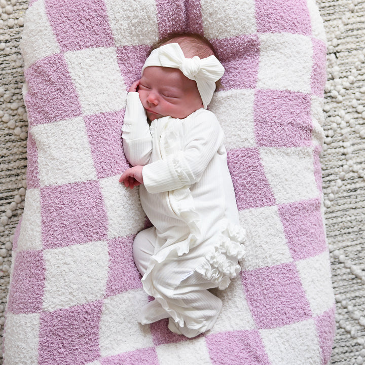 Charlie Ribbed RUFFLE ZIP Newborn - Gigi and Max