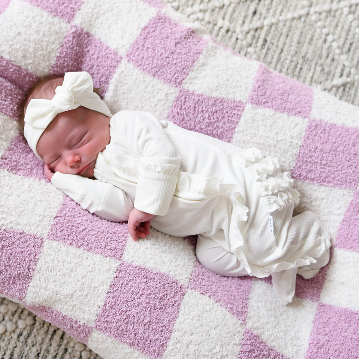 Charlie Ribbed RUFFLE ZIP Newborn - Gigi and Max