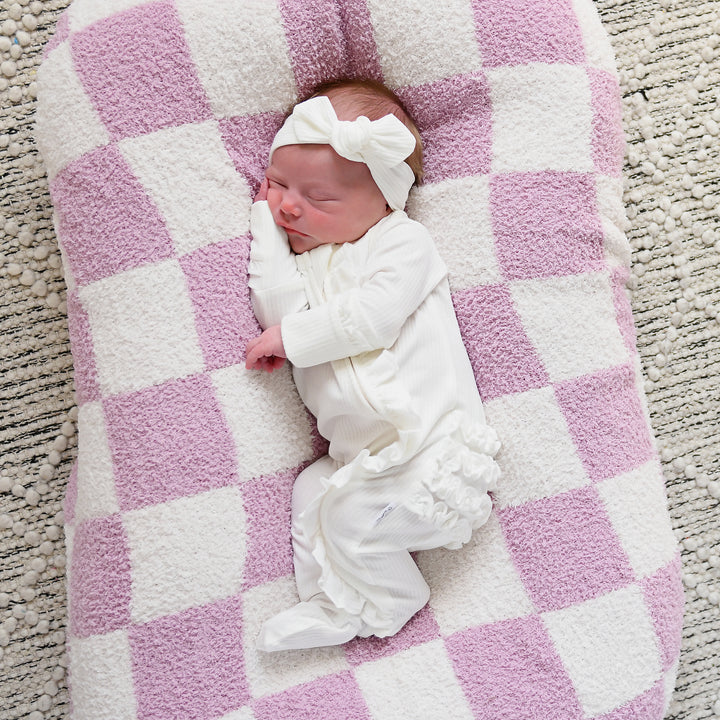 Charlie Ribbed RUFFLE ZIP Newborn - Gigi and Max