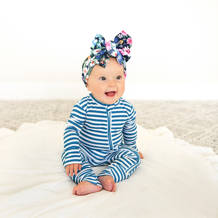 Cooper Blue Ribbed ZIP - Gigi and Max