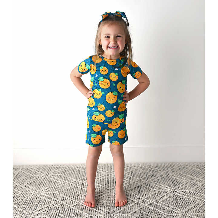 Cutie Orange TWO PIECE - SHORTS - Gigi and Max