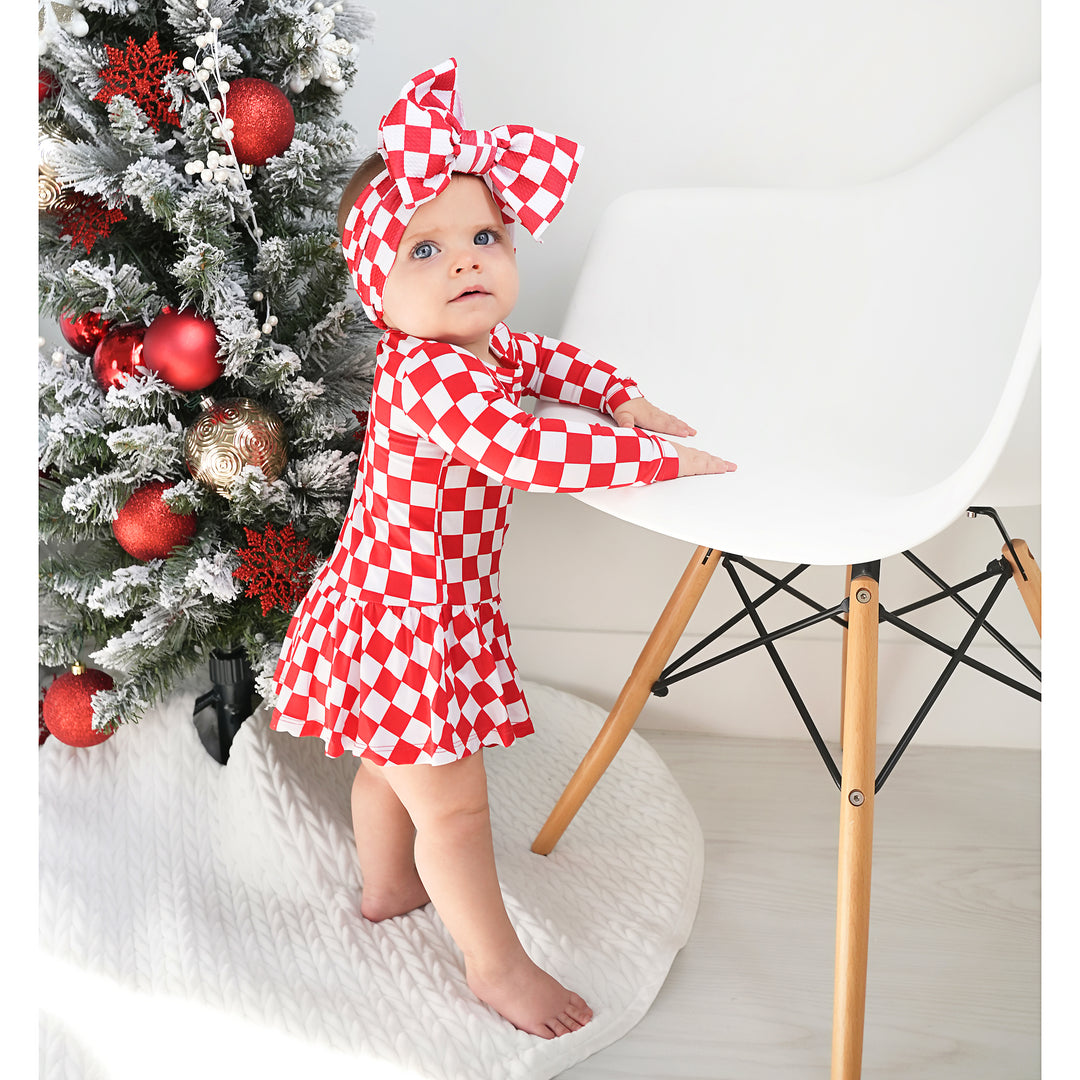 Beck Red Checks TUTU - Gigi and Max