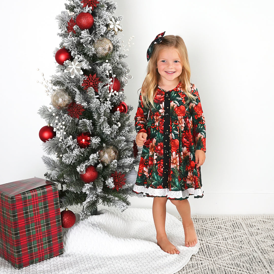 Gloria Floral BUTTON DRESS - Gigi and Max