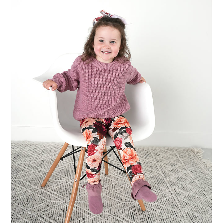 Mauve RUFFLE SOCKS - Gigi and Max