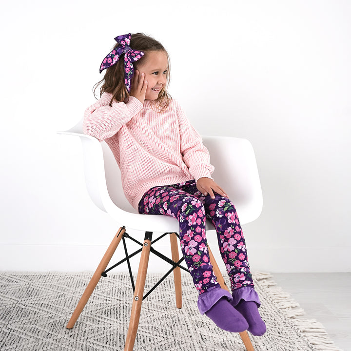 Purple RUFFLE SOCKS - Gigi and Max