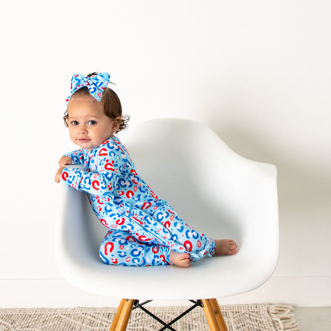 Kinsley Leopard RUFFLE ZIP - Gigi and Max