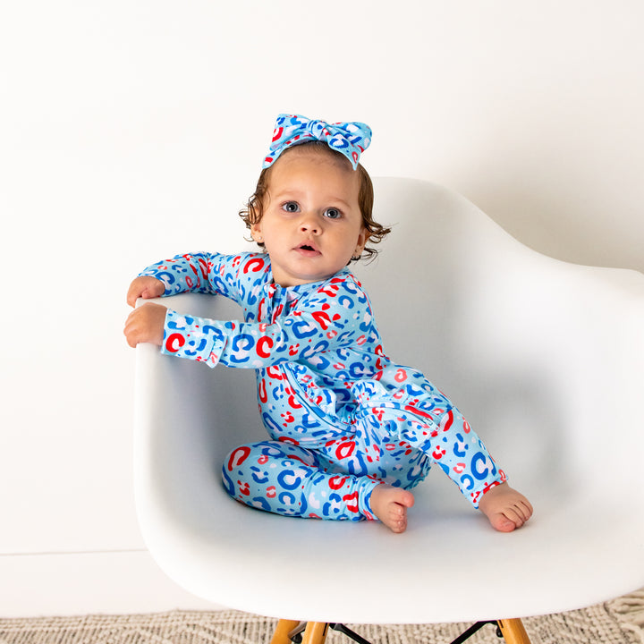 Kinsley Leopard RUFFLE ZIP - Gigi and Max