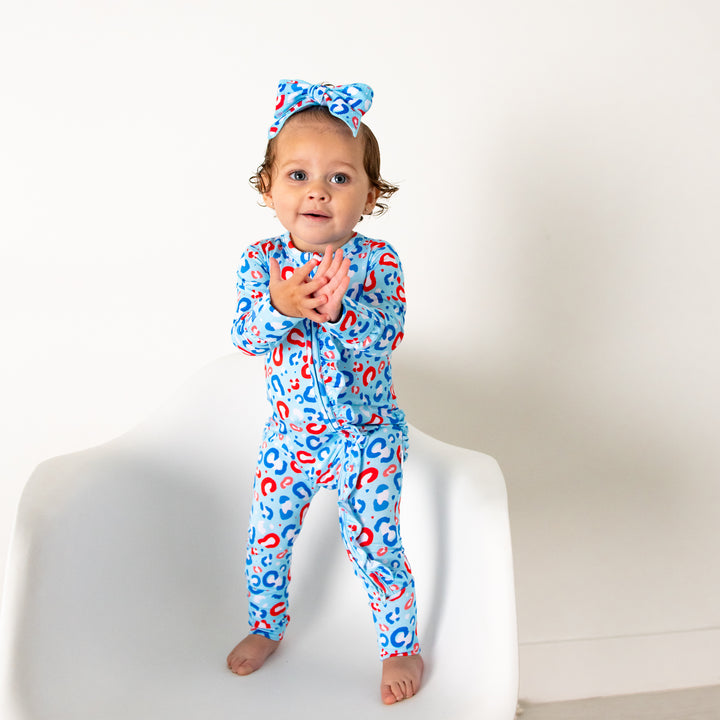 Kinsley Leopard RUFFLE ZIP - Gigi and Max