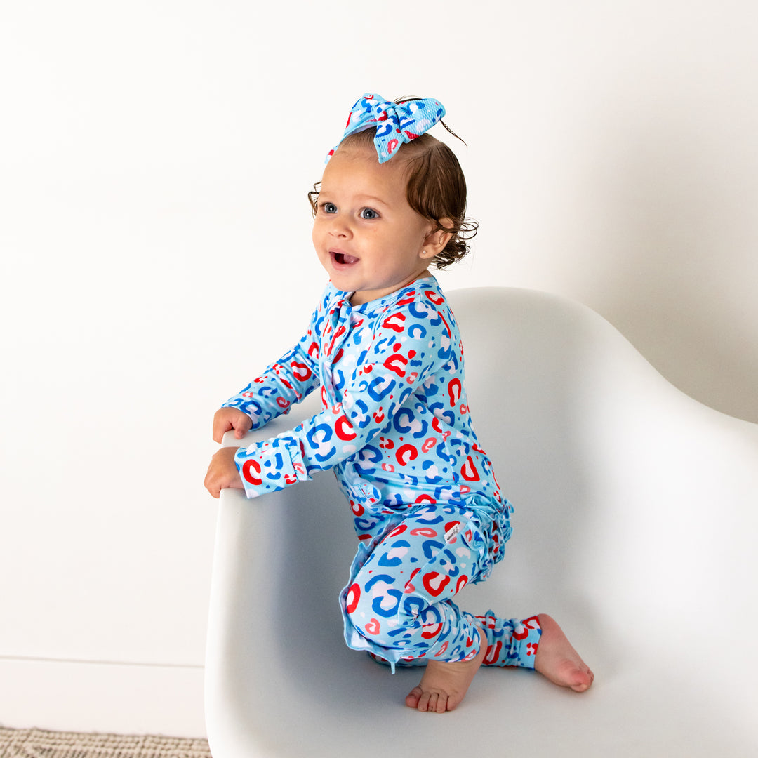 Kinsley Leopard RUFFLE ZIP - Gigi and Max