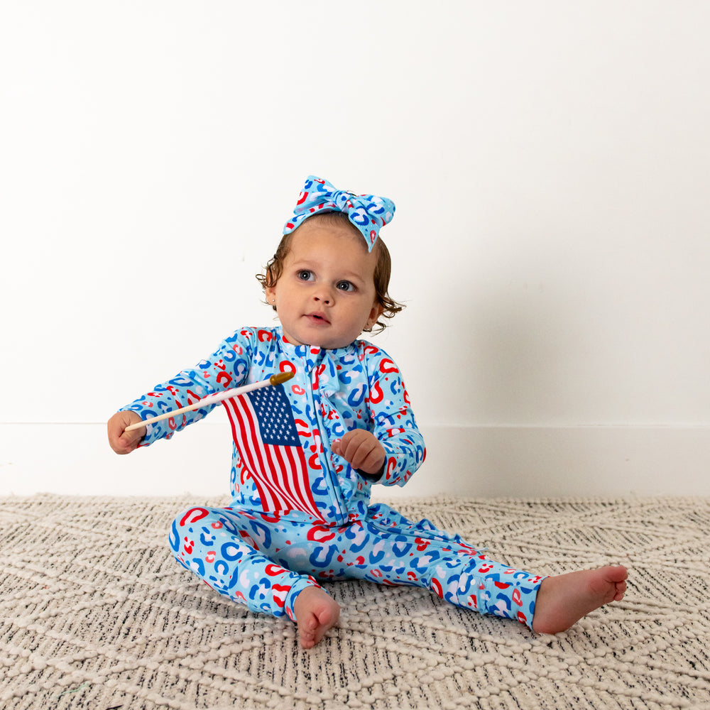 Kinsley Leopard RUFFLE ZIP - Gigi and Max