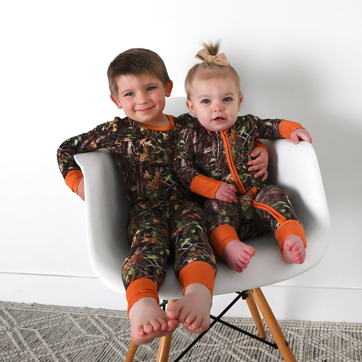 Hunter Camo TWO PIECE - NO BUTTON - Gigi and Max