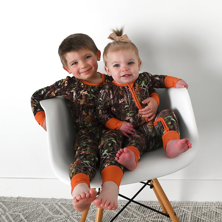 Hunter Camo TWO PIECE - NO BUTTON - Gigi and Max