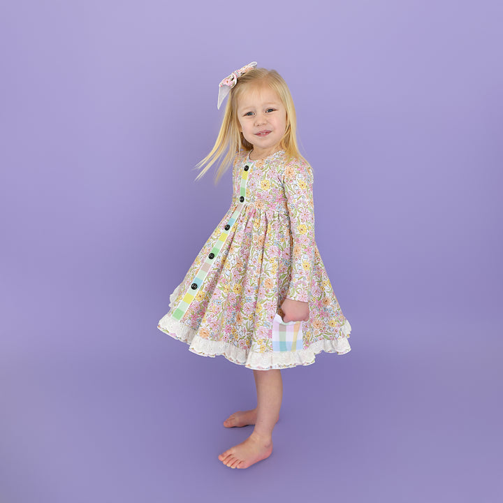 Kennedy Floral BUTTON DRESS - Gigi and Max