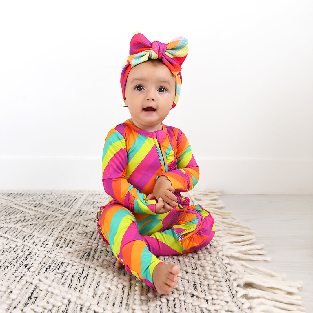 Amanda Stripe RUFFLE ZIP - Gigi and Max