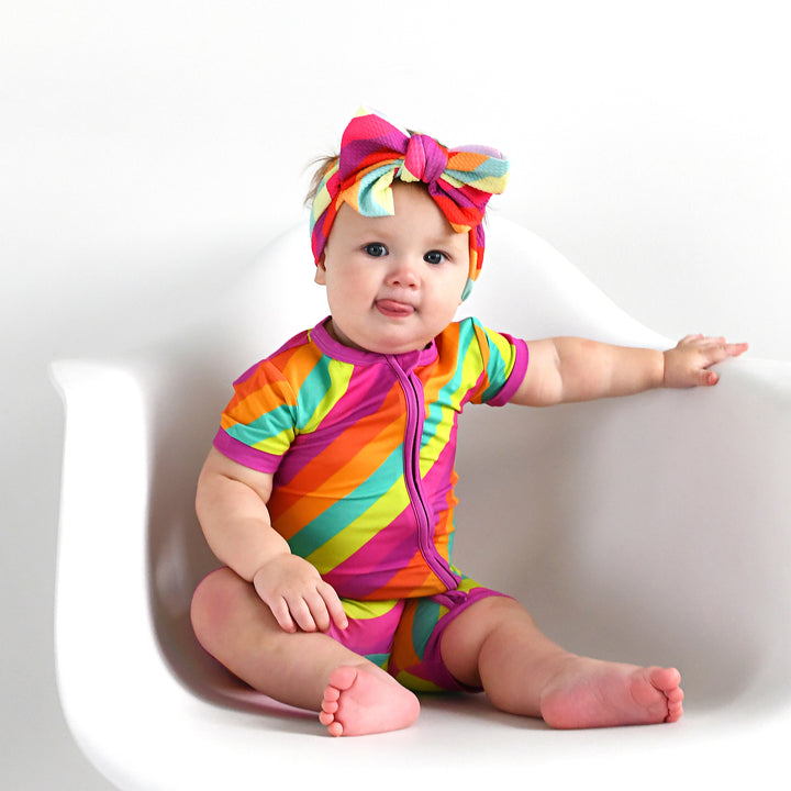 Amanda Stripe SHORTY ZIP - Gigi and Max