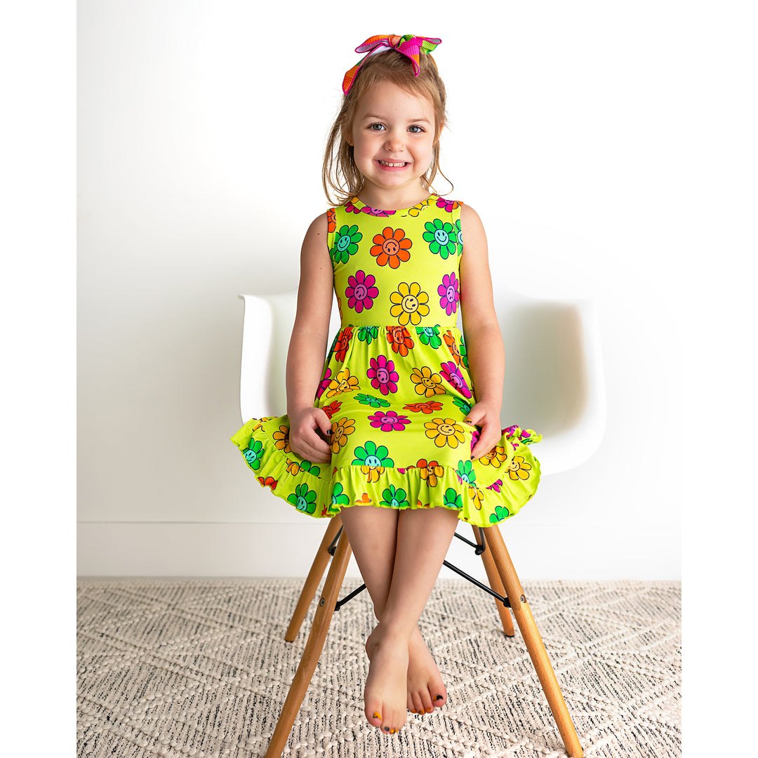 Ashleigh Smiley TANK RUFFLE TWIRL DRESS - Gigi and Max