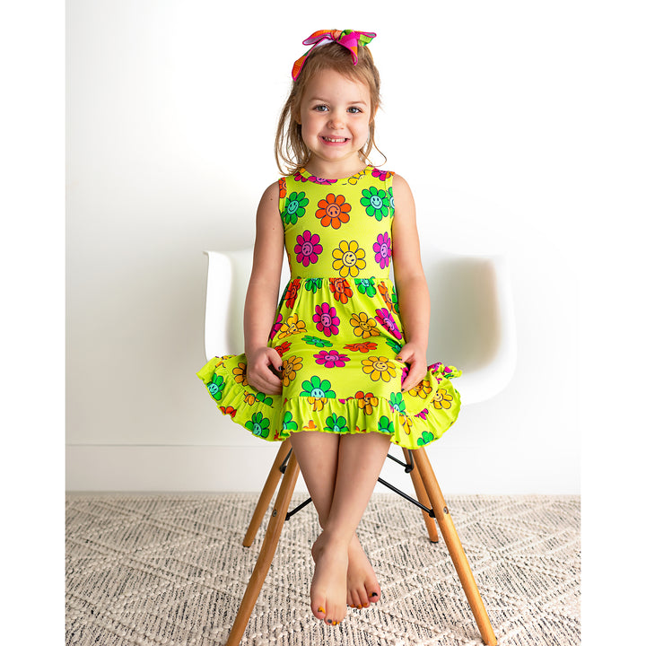 Ashleigh Smiley TANK RUFFLE TWIRL DRESS - Gigi and Max