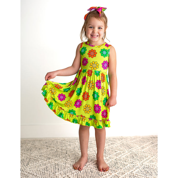 Ashleigh Smiley TANK RUFFLE TWIRL DRESS - Gigi and Max