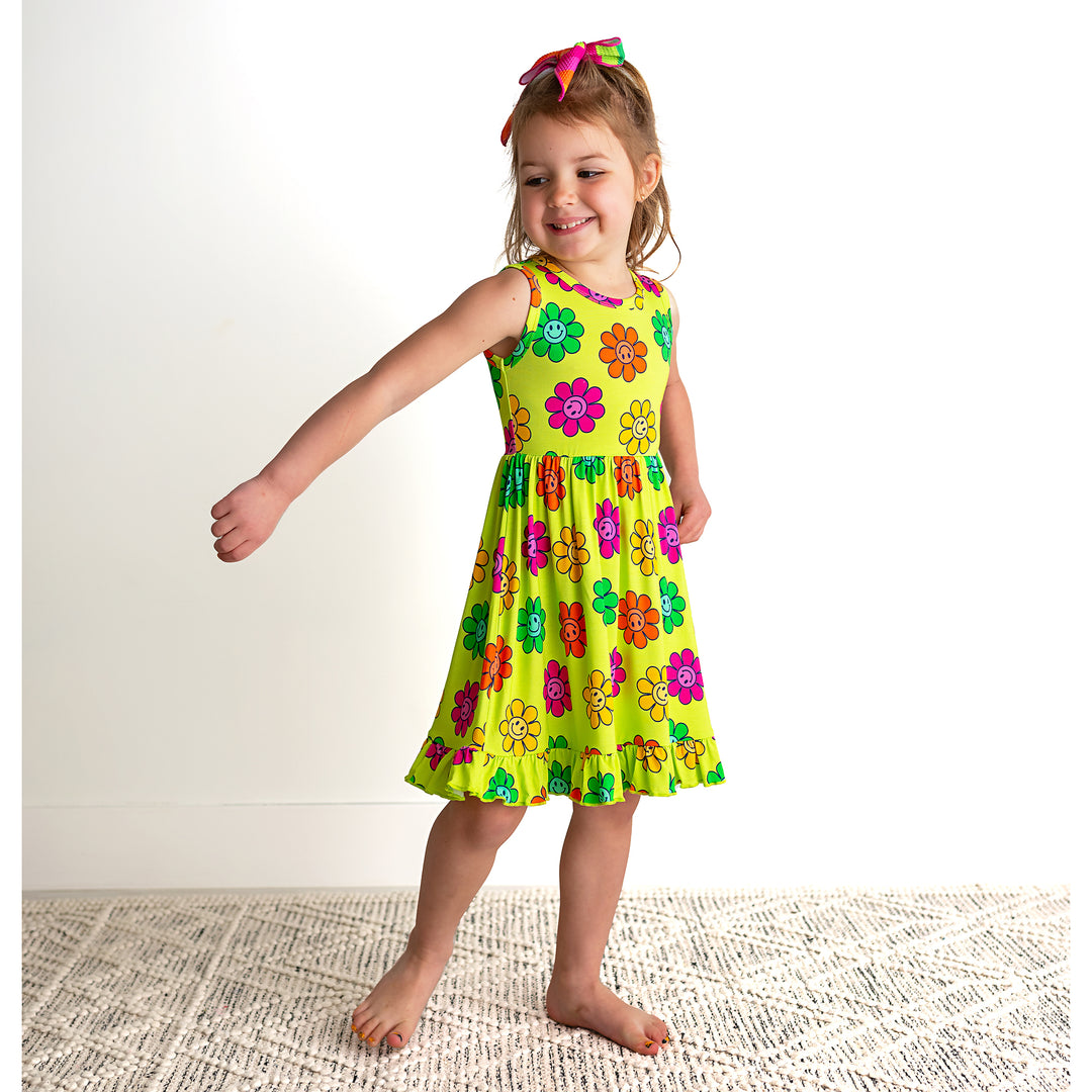 Ashleigh Smiley TANK RUFFLE TWIRL DRESS - Gigi and Max