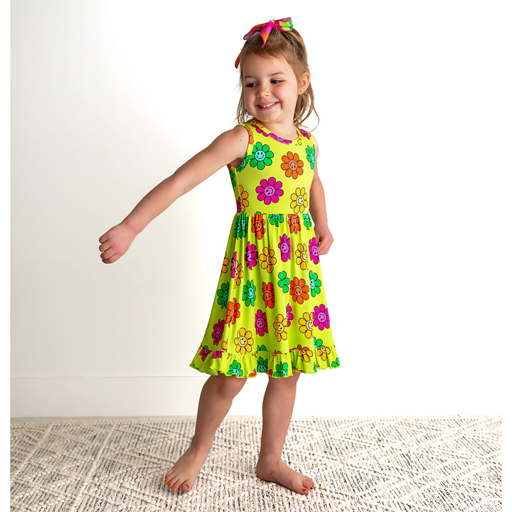 Ashleigh Smiley TANK RUFFLE TWIRL DRESS - Gigi and Max