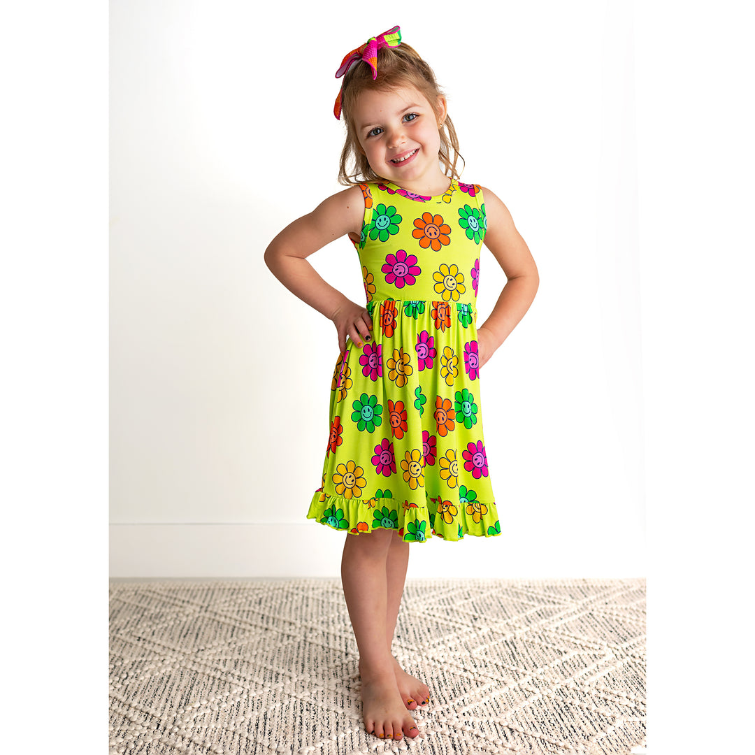 Ashleigh Smiley TANK RUFFLE TWIRL DRESS - Gigi and Max