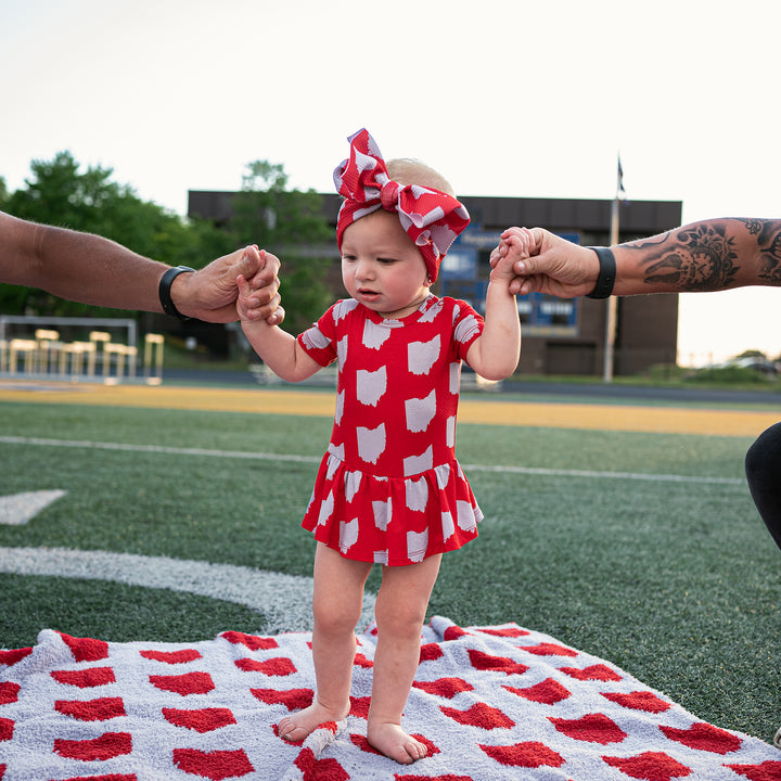 Ohio Scarlet & Gray TUTU - Gigi and Max