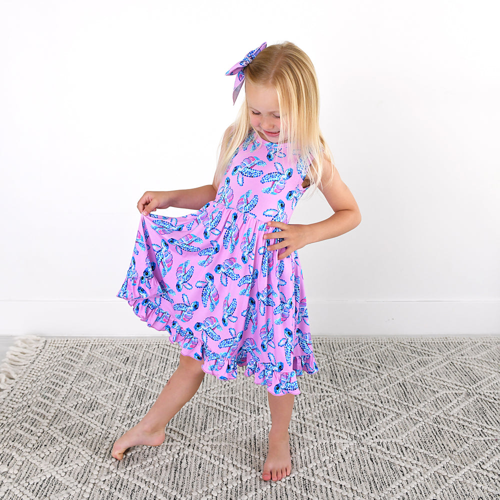 Waverly Sea Turtles TANK TWIRL DRESS - Gigi and Max