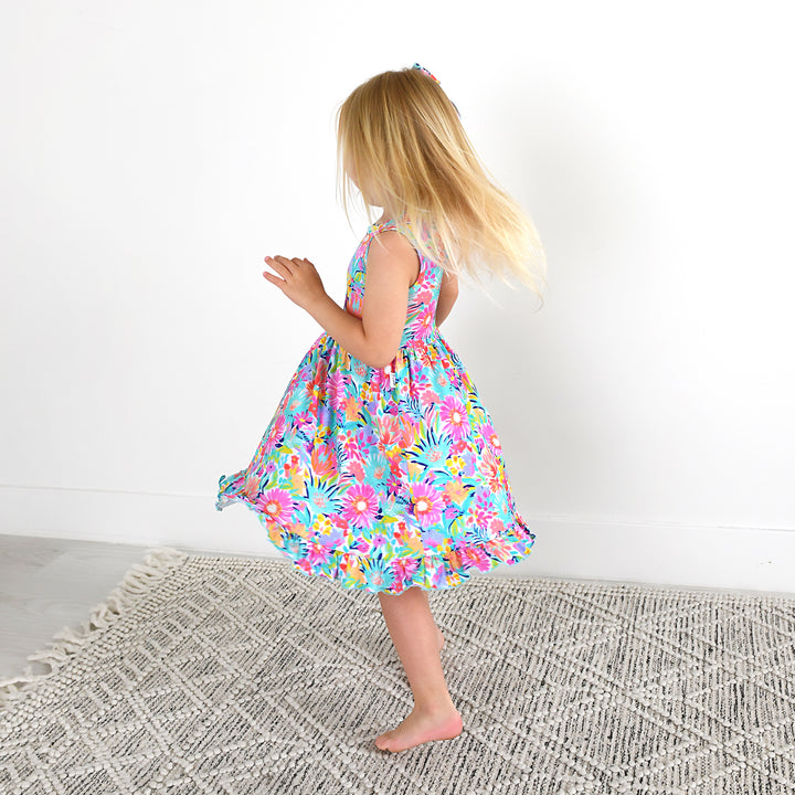 Megan Floral TANK TWIRL DRESS - Gigi and Max
