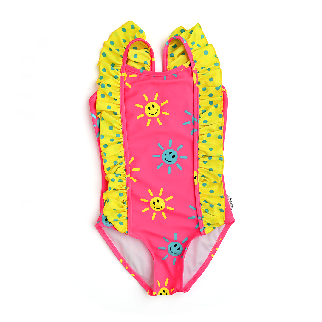 Brittany Smiley Face TANK ONE PIECE SWIMSUIT - Gigi and Max