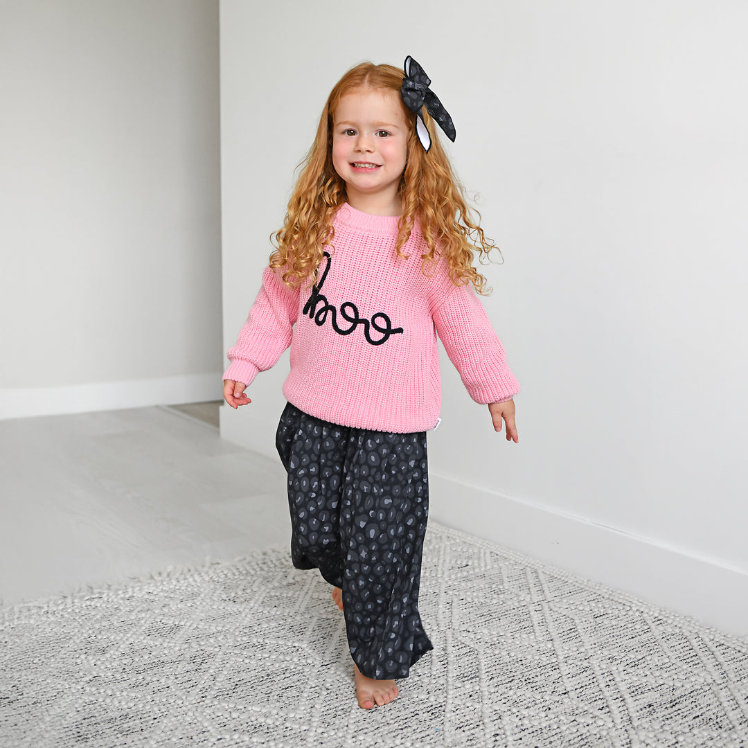 Ash Black Leopard WIDE LEG ROMPER - Gigi and Max