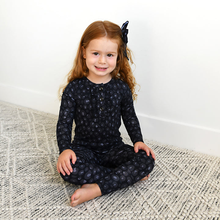 Ash Black Leopard CLIP BOW - Gigi and Max