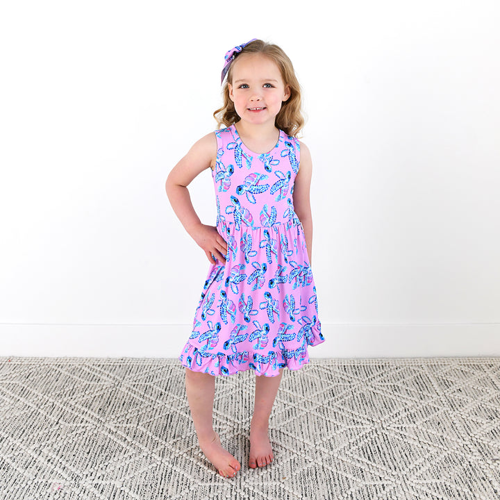 Waverly Sea Turtles TANK TWIRL DRESS - Gigi and Max