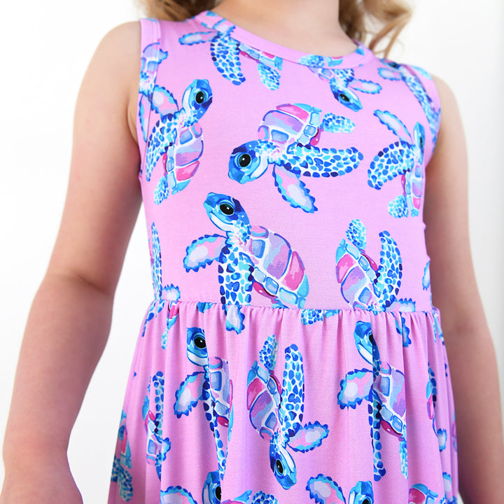 Waverly Sea Turtles TANK TWIRL DRESS - Gigi and Max