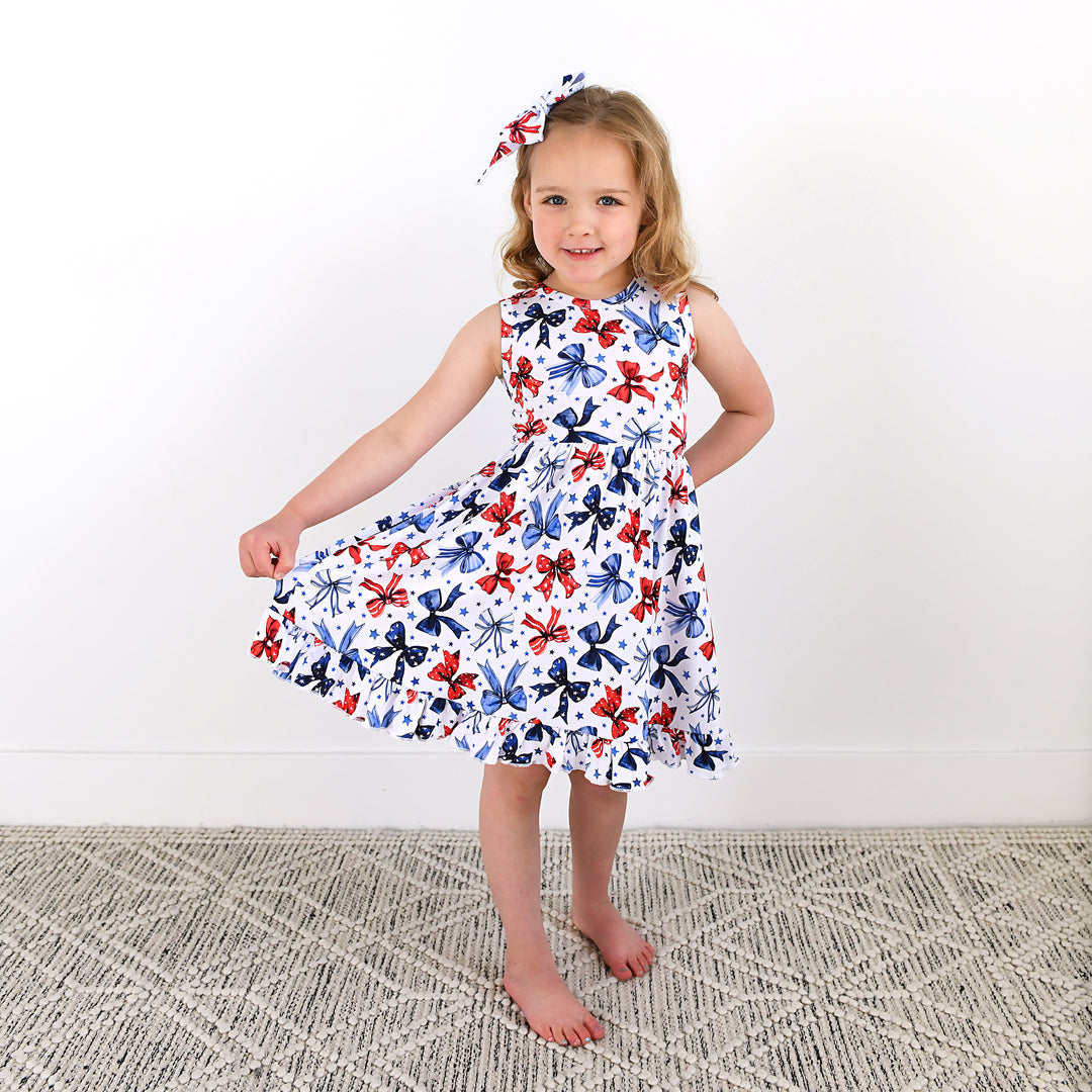 Eleanor Bows TANK TWIRL DRESS - Gigi and Max