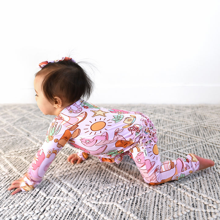 Lainey Pink Western CLIP BOW - Gigi and Max