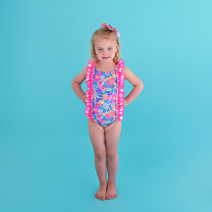 Megan Floral TANK ONE PIECE SWIMSUIT - Gigi and Max