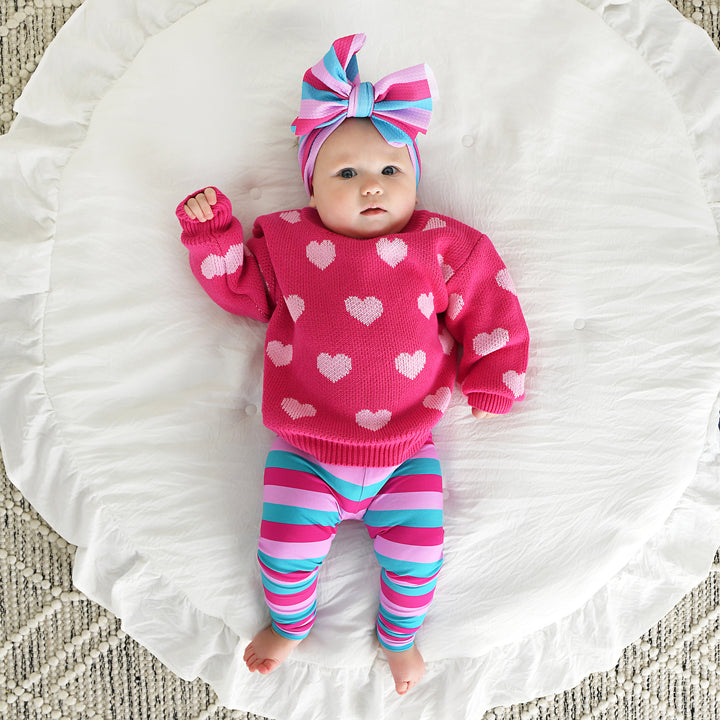 Pink Heart SWEATER - Gigi and Max