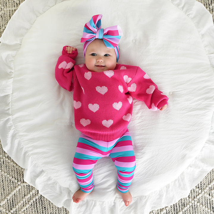 Pink Heart SWEATER - Gigi and Max