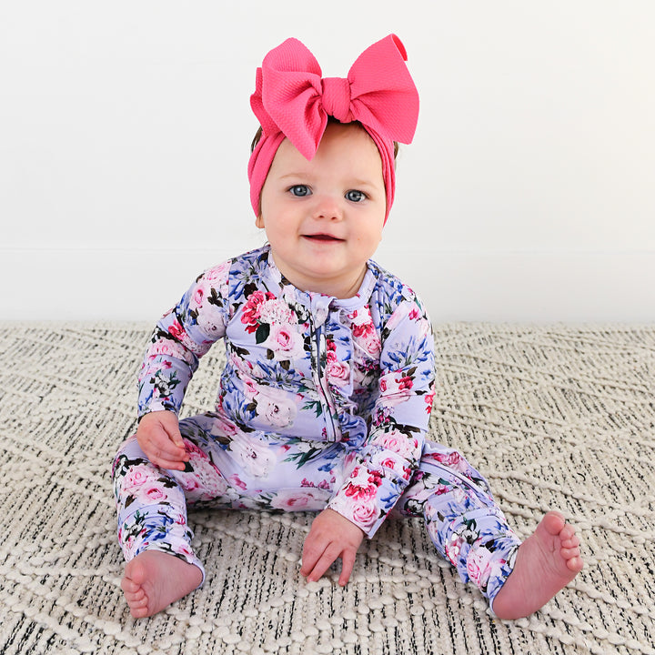 Emerson Floral RUFFLE ZIP - Gigi and Max