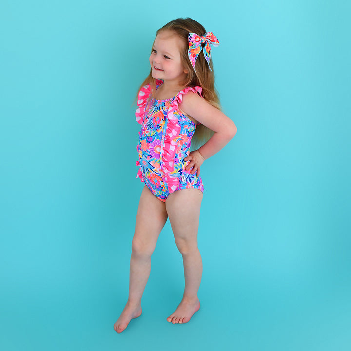 Megan Floral TANK ONE PIECE SWIMSUIT - Gigi and Max