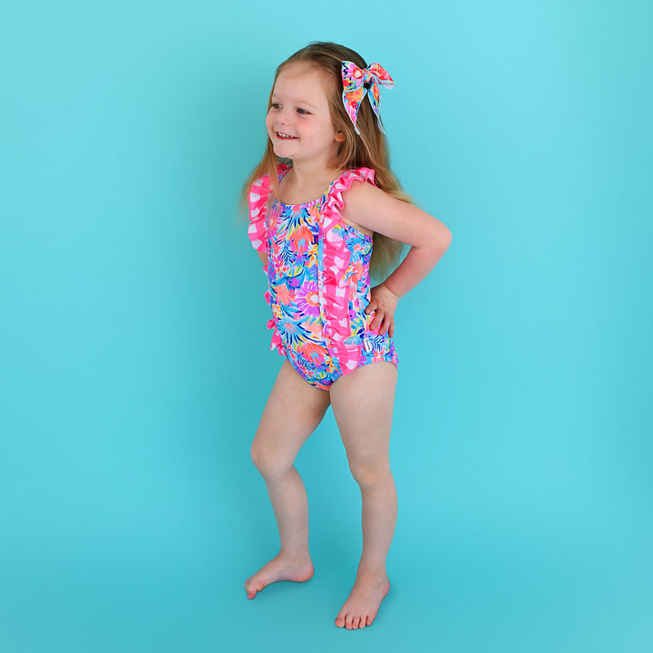 Megan Floral TANK ONE PIECE SWIMSUIT - Gigi and Max