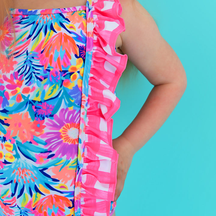 Megan Floral TANK ONE PIECE SWIMSUIT - Gigi and Max