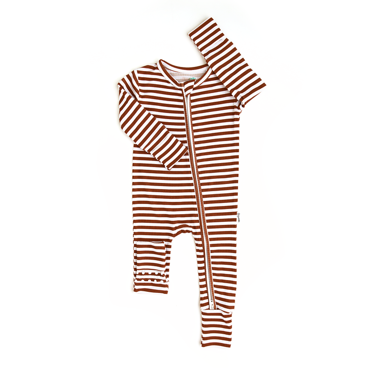 Chase Brown Ribbed ZIP - Gigi and Max