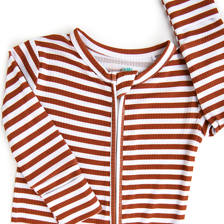 Chase Brown Ribbed ZIP - Gigi and Max